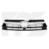 Решітка радіатора Toyota Highlander 13-16 верхня з хром молдингом (FPS)