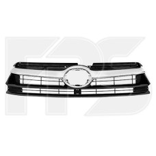 Решітка радіатора Toyota Highlander 13-16 верхня з хром молдингом (FPS)