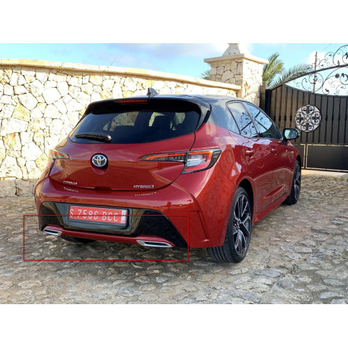 Накладка заднього бампера ліва Toyota Corolla E21 2018-2020 оригінал б/в