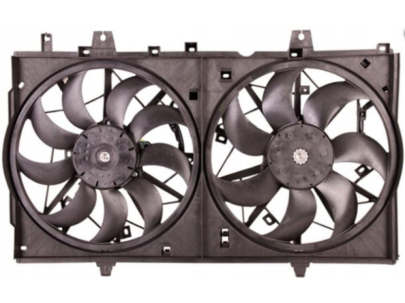 Дифузор з вентилятором Nissan Rogue T32, X-Trail T32 14- (TYC) вентиятор 21481-4BA0A