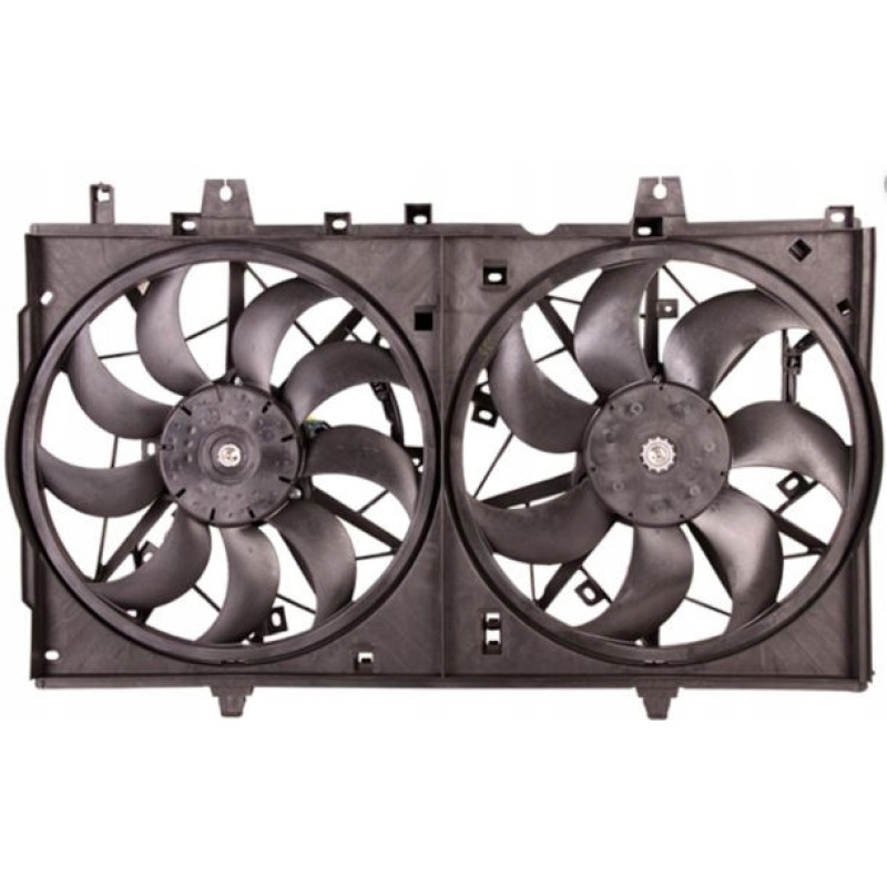 Дифузор з вентилятором Nissan Rogue T32, X-Trail T32 14- (TYC) вентиятор 21481-4BA0A