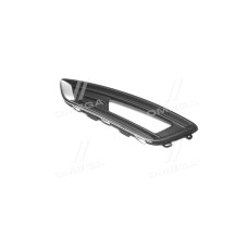 Решітка бампера передня права Ford Focus 3 15-18 (Tempest) з отв. ПТФ   хром молдинг