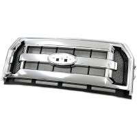 Решітка радіатора Ford F-150 XL, XLT, хром 15-17 (Signeda) сталь FL3Z8200DA