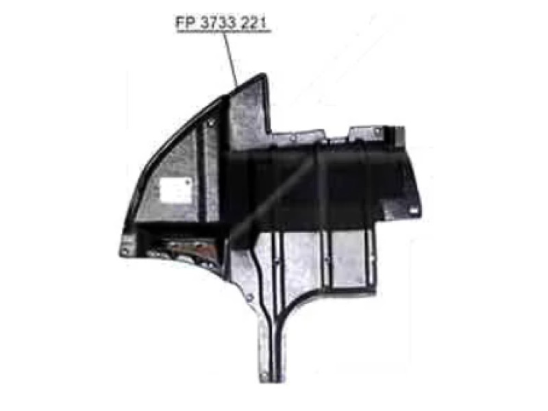 Захист двигуна нижня права Mitsubishi Outlander 2003-2009 FPS MN165636