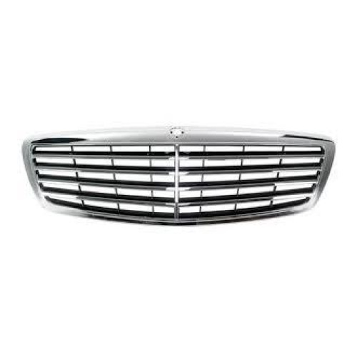 Решітка радіатора Mercedes S-class W221 2006-2009 хром (Тайвань) 2218800083