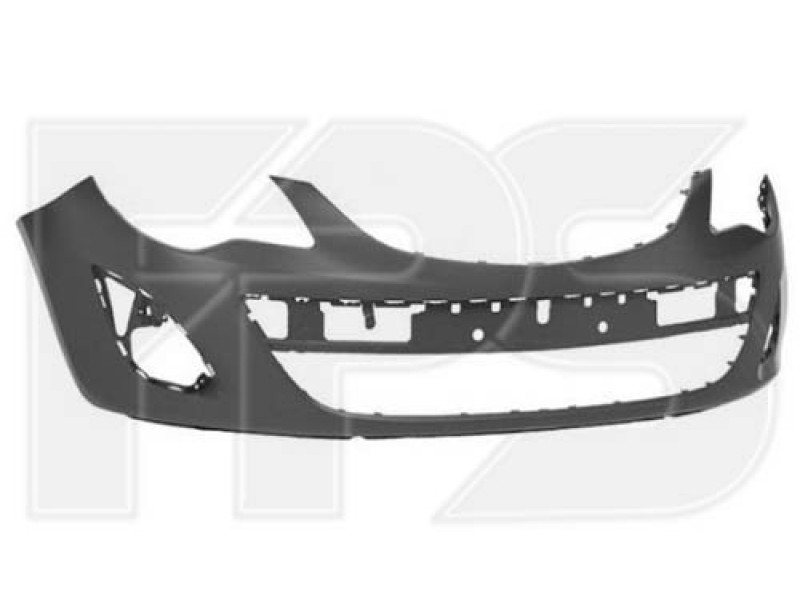Бампер передній без отворів під парктронік Opel Corsa D 2011-2014 FPS