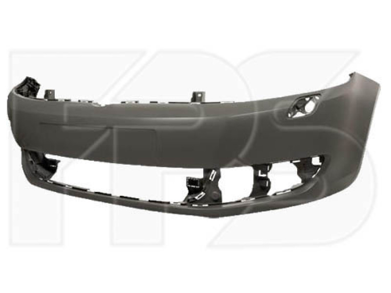 Бампер передній без отворів під парктронік, з отвором під омивач VW Golf Plus 2009-2013 FPS