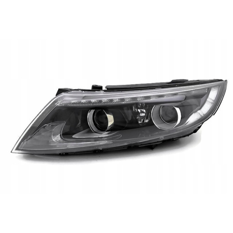 Передня фара права Kia Optima 13-16 одна лінза, ксенон   LED (Depo)