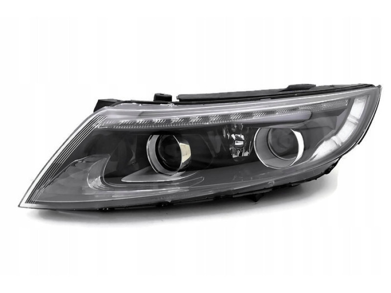 Передня фара ліва Kia Optima 13-16 одна лінза, ксенон LED (Depo)