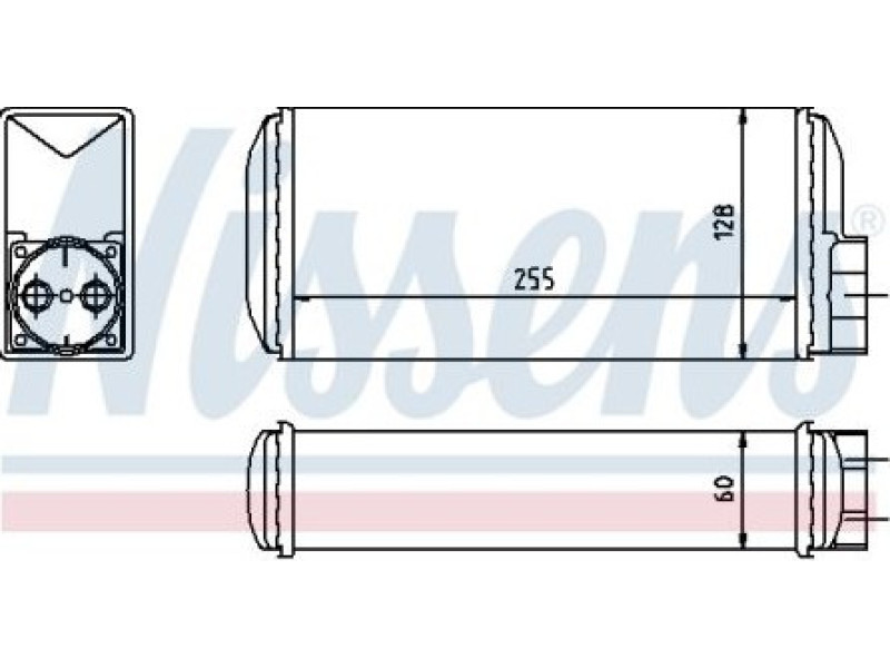 Радіатор пічки Skoda Favorit (781) 89-94 (Elit) 6U0819030A