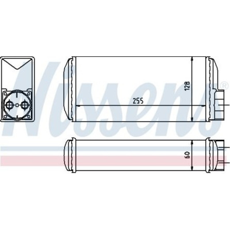 Радіатор пічки Skoda Favorit (781) 89-94 (Elit) 6U0819030A