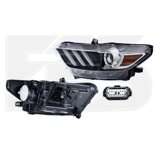 Фара передня Ford Mustang 2014-2017 права DEPO LED