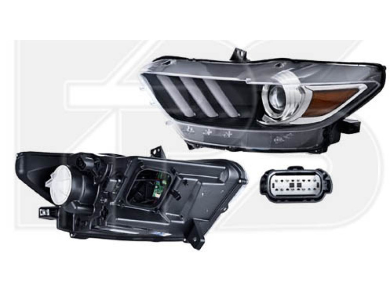 Передня фара Ford Mustang 14-17 права (Depo) LED