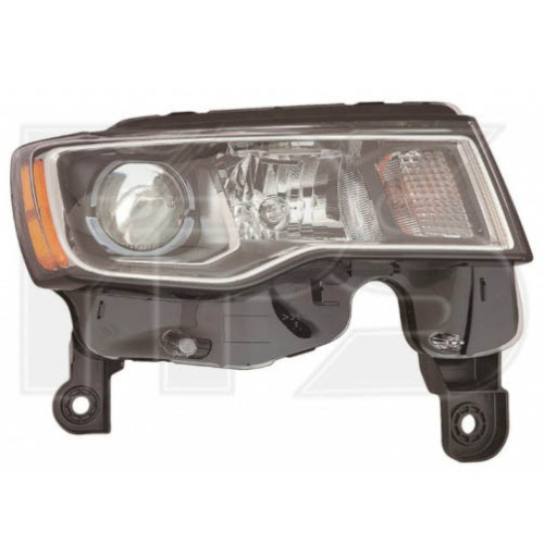 Фара передня Jeep Grand Cherokee 17-18 права DEPO хром відбивач