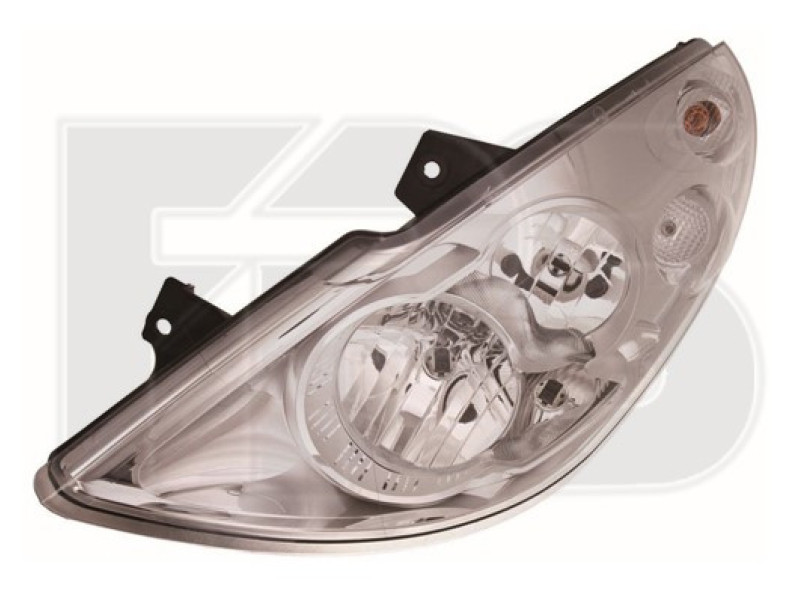 Передня фара Opel Movano 10-19 права (Depo) з доп. освітленням, ел. кор.(без коректора)