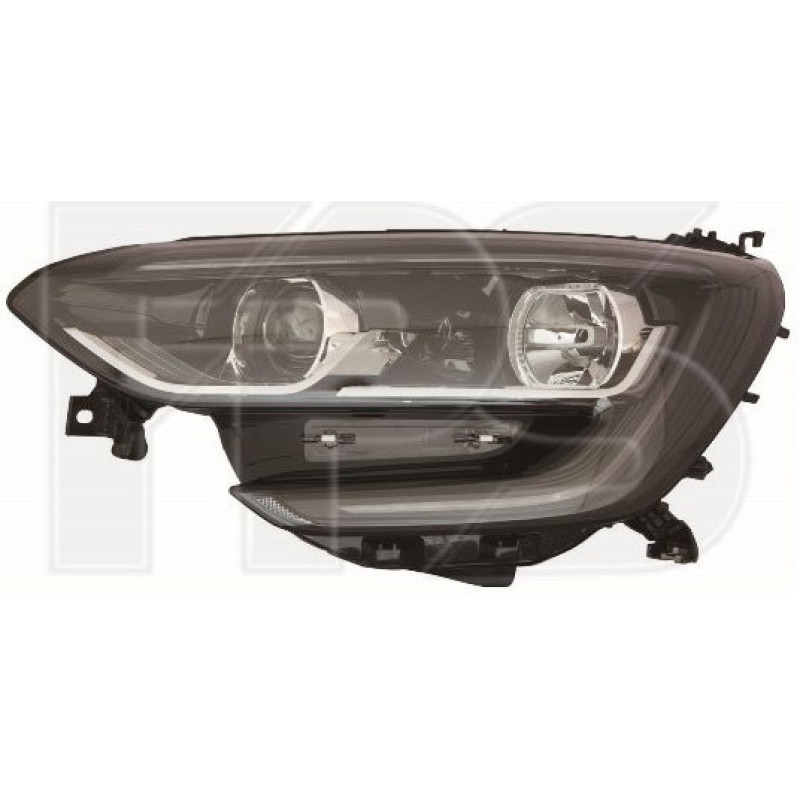 Передня фара Renault Megane 4 16 - ліва (Depo) чорна, ел. кор.H7 / H7 LED