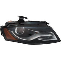Передня фара права Audi A4 B8 USA ксенон LED 08-12 (TYC) ЕЛ. D3S LED  МОТОР
