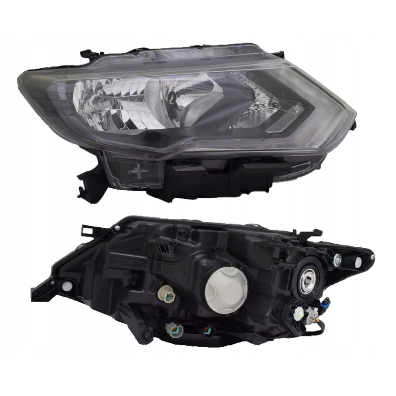Передня фара права Nissan Rogue T32, X-Trail T32 17 - рестайлінг (TYC) ЕЛ. H9 H11 LED  МОТОР 260106FP1A