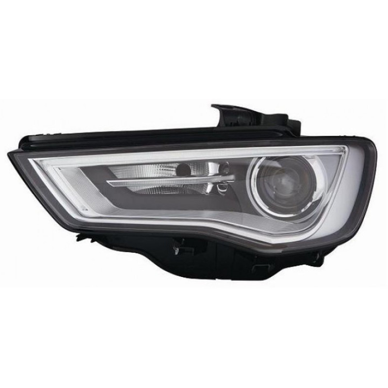 Передня фара ліва Audi A3 EUR 12-16 (TYC) ЕЛ. D3S LED  МОТОР 8V0941043