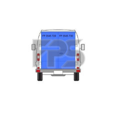 Задні двері Mercedes T1 Bus 207-410 (77-95) ремчастина, без вікна - ліва