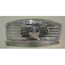 Повторювач повороту на крилі Chevrolet Evanda 03-06 лівий=правий, білий, прозорий (FPS) 96337460