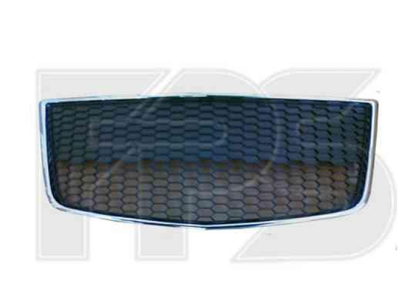 Решітка бампера Chevrolet Aveo T255 (08-12) хетчбек, середня, нижня (з хром. молдингом) (FPS) 96813738