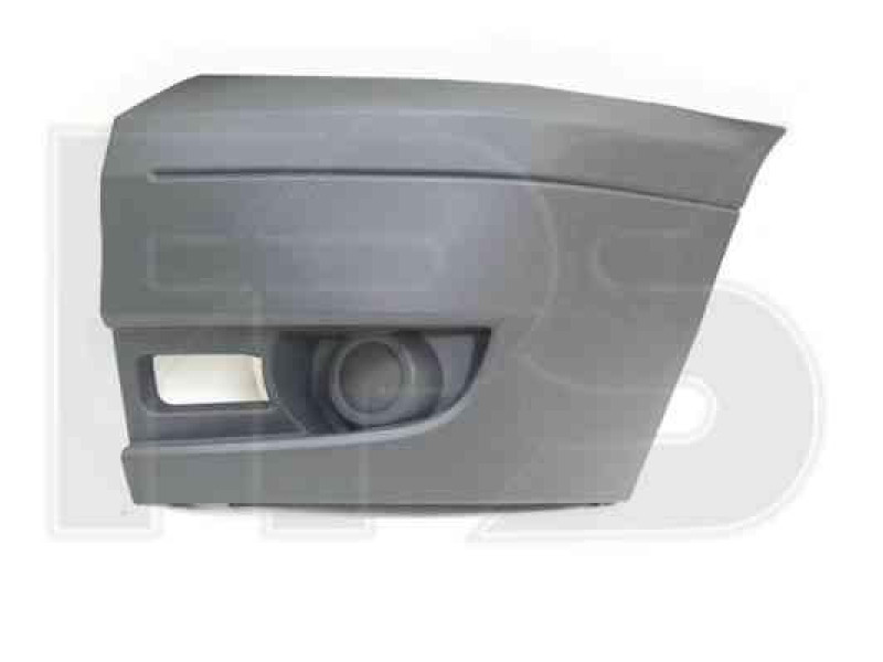 Кут бампера передній лівий без отвору під ПТФ Ford Transit 2006-2013 Тайвань 1437327