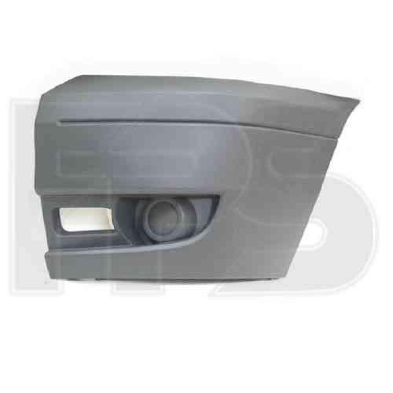 Кут бампера передній лівий без отвору під ПТФ Ford Transit 2006-2013 Тайвань 1437327