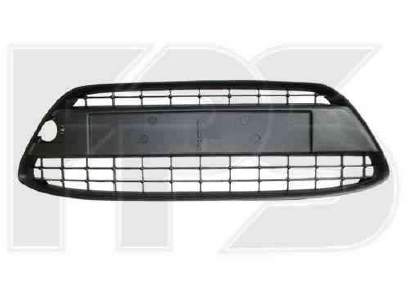 Решітка бампера Ford Fiesta 09-13 без отворів під рамку (суцільнолита) (FPS) 1532210