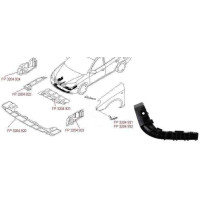 Кріплення бампера переднє праве, нижнє Hyundai Elantra HD 2006-2010 FPS 865142H000