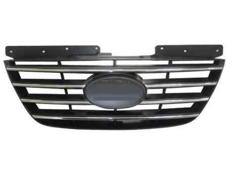Решітка радіатора Hyundai Sonata NF 08-10 (Тайвань) хром / чорна 863503K800