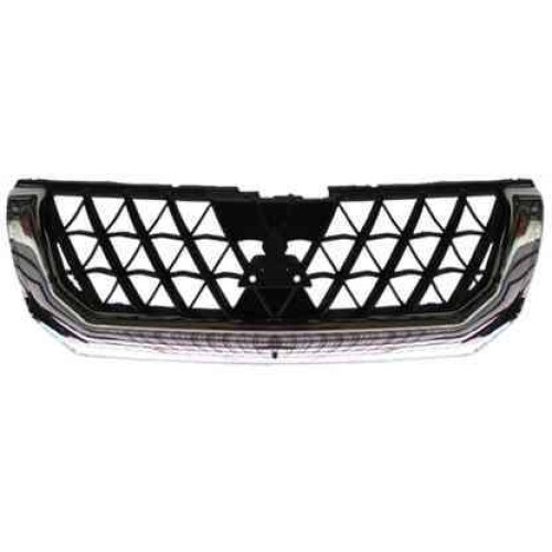 Решітка радіатора Mitsubishi Pajero Sport 2000-2004 чорна з хром рантом FPS MR478595