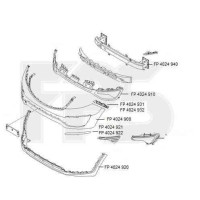Решітка бампера Kia Sportage 10-15 середня (FPS) 865613U000