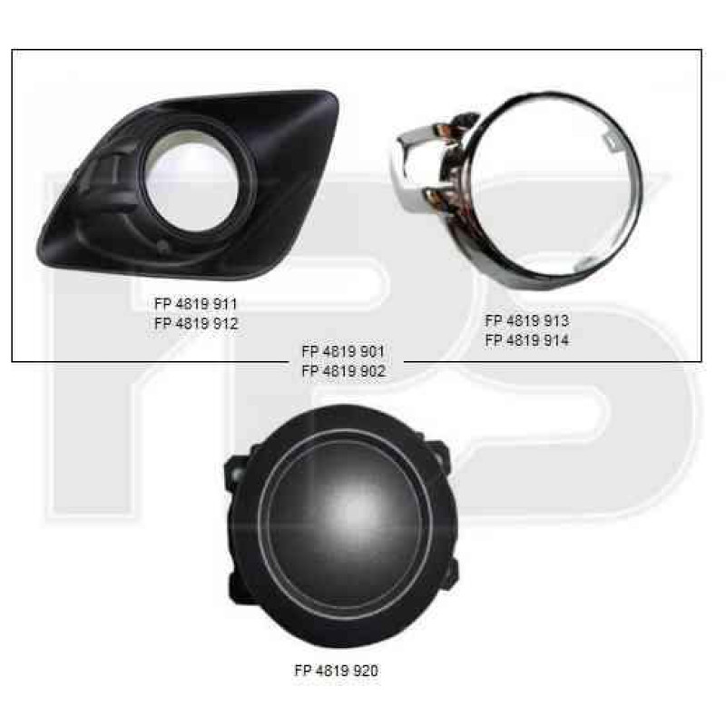 Решітка бампера Mitsubishi ASX 10-13, ліва/права (FPS) 8321A391