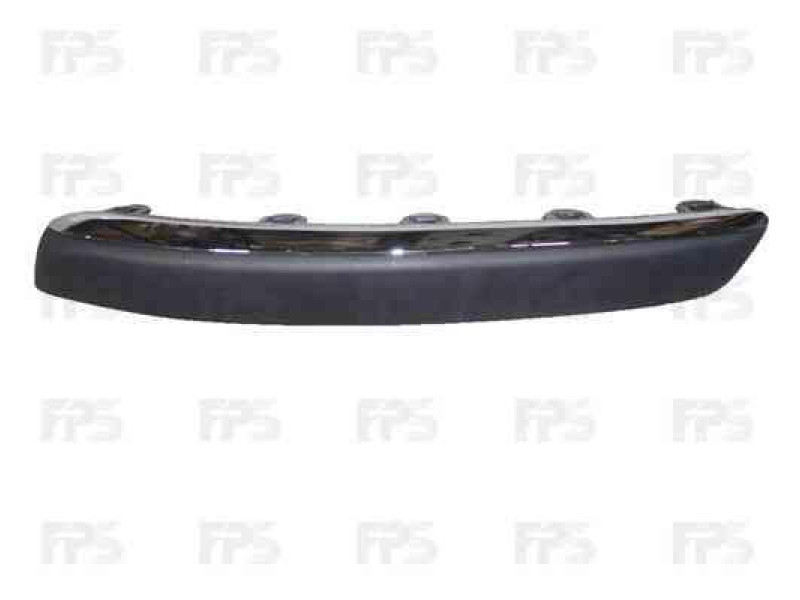 Накладка переднього бампера Peugeot 407 04-10 права, хром., Молдинг (FPS) 7452CC