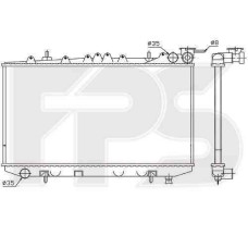 Радіатор охолодження двигуна Nissan Primera 1991-1996 (P10) SDN / HB