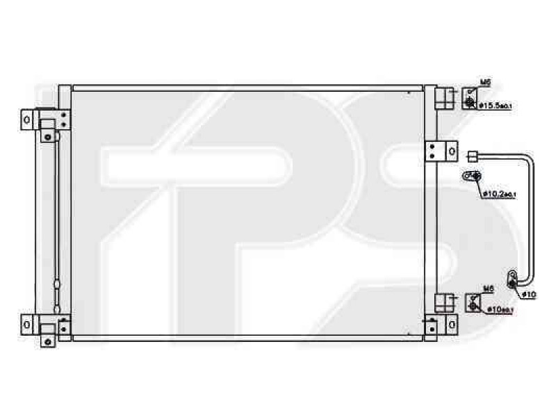 РАДІАТОР КОНДИЦІОНЕРА на SUBARU TRIBECA B9 2005-2007