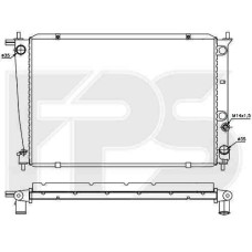 Радіатор охолодження двигуна Hyundai H-1 / H200 1997-2005