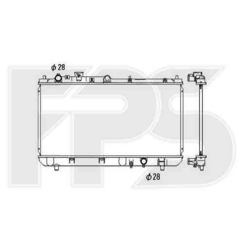 Радіатор охолодження двигуна Mazda 323 BJ 98-03 (Koyorad) ZL0115200