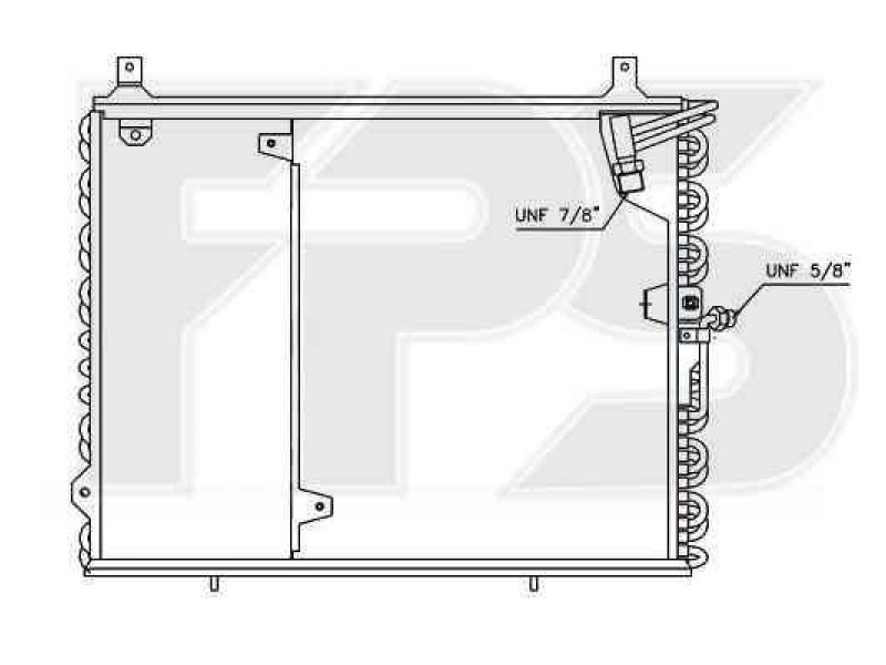 Радіатор кондиціонера Mercedes E-Class W124 1984-1996 (E-CLASS)