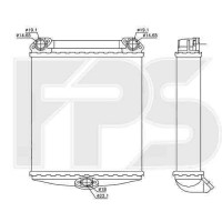 Радіатор пічки Mercedes 124 1984-1996 (E-CLASS)