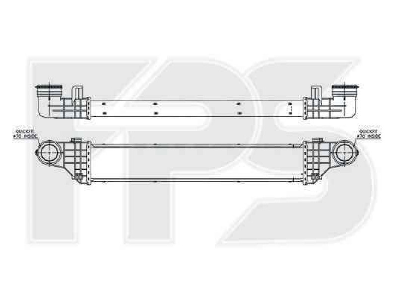 Інтеркулер Mercedes E-Class W211 2.2 CDI (02-09) (AVA)