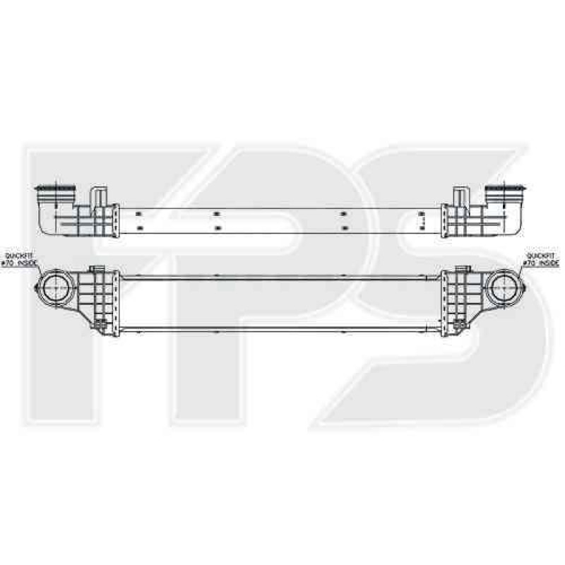 Інтеркулер Mercedes E-Class W211 2.2 CDI (02-09) (AVA)