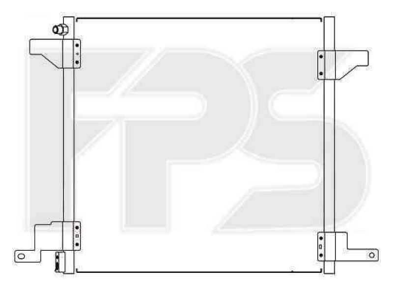 Радіатор кондиціонера Mercedes 163 1997-2005 (ML-CLASS) SUV