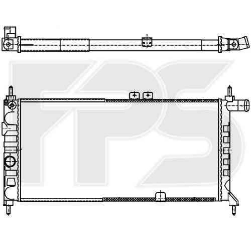 Радіатор охолодження двигуна Opel Kadett E 1.4 / 1.6 D / 1.8 / 2.0 (1985-1991)