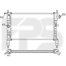 Радіатор охолодження двигуна Opel Astra F 1991-1997