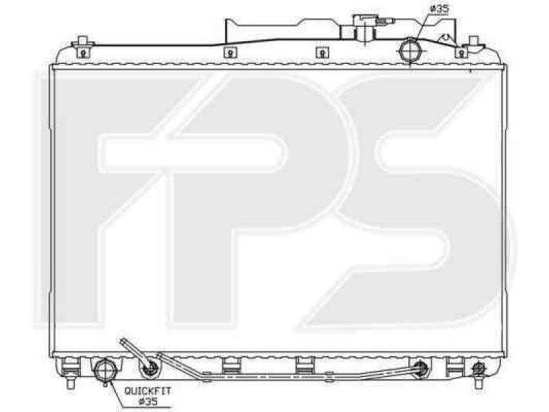 Радіатор охолодження двигуна Hyundai Veracruz 2007-2012