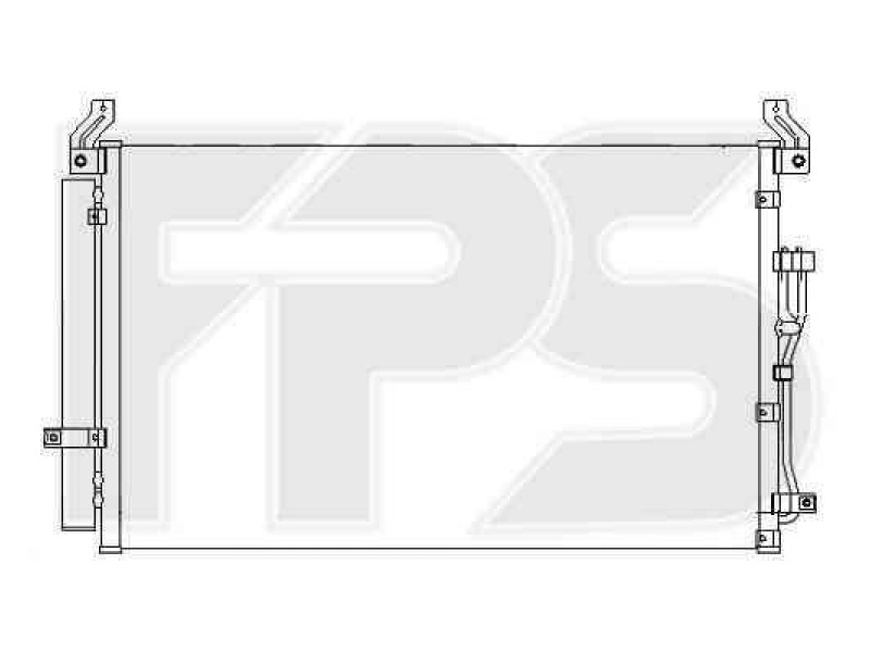 Радіатор кондиціонера Hyundai Veracruz 2007-2012