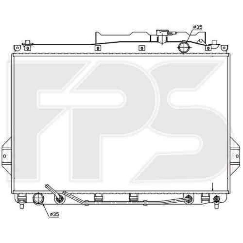 Радіатор охолодження двигуна Hyundai Veracruz 2007-2012