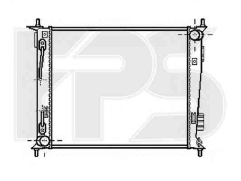 Радіатор охолодження двигуна Kia SOUL 2009-2014